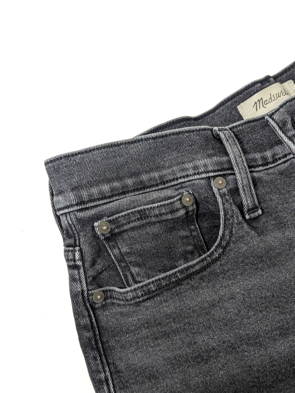 Madewell, The Perfect Vintage Jean, Faded Black Wash, Size 29, Straight Leg - Picture 9 of 16